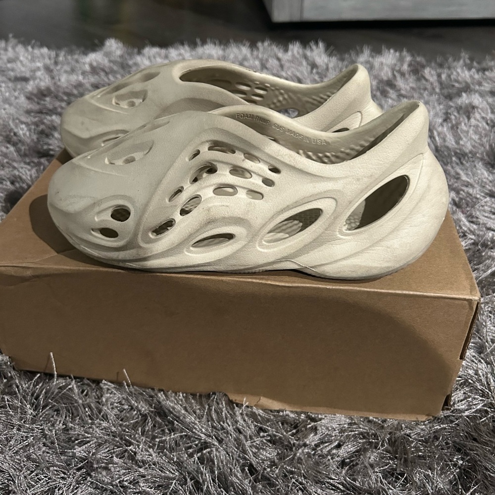 Cream Foam Slip-On Shoes
